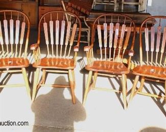 7 Piece “Richardson Brothers Furniture” Oak Dining Room Table with 4 Leave and 6 Chairs

Auction Estimate $200-$400 – Located Dock