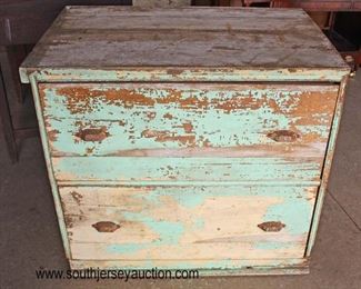 ANTIQUE 2 Drawer Country Sugar Chest

Auction Estimate $200-$400 – Located Inside

 