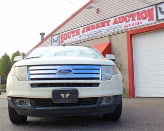 2008 Ford Edge SEL 4 Door Automatic, Cruise, Tilt , AC,  Double Moon Roofs, Flip Down Seats, Spare Tire, Trunk Buttons, Odometer Reads 216228

Auction Estimate $3000-$6000 – Located Out Front