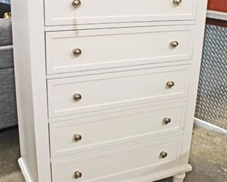 NEW Contemporary White Paint Decorated High Chest

Auction Estimate $100-$300 – Located Inside

 
