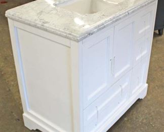 NEW 36” Marble Top 2 Door 4 Drawer Bathroom Vanity with Faucet and Hardware

Auction Estimate $200-$400 – Located Inside