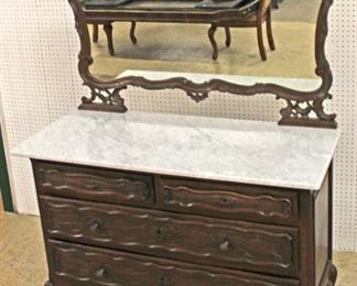 VINTAGE Mahogany Inlaid and Banded Italian Marble Top 3 Drawer Commode with Heavily Applied Bronze

Auction Estimate $400-$800 – Located Inside