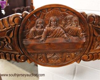 PAIR of SOLID Hardwood “X” Frame Carved Last Supper Chairs

Auction Estimate $200-$400 – Located Inside