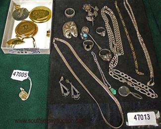 Selection of Sterling and Gold Jewelry

Auction Estimate $20-$200 – Located Glassware

 
