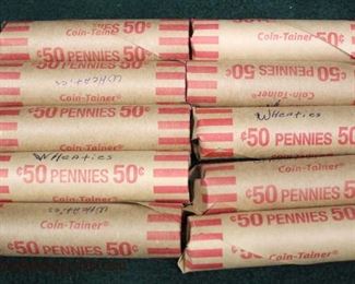 10 Rolls of .50 Cent Wheat Pennies

Auction Estimate $5-$20 – Located Glassware