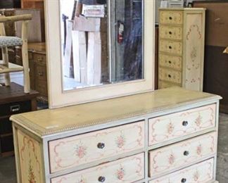 Paint Decorated 6 Drawer Low Chest with Mirror

Auction Estimate $200-$400 – Located Inside