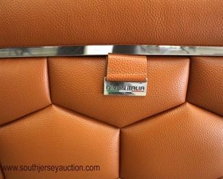  COOL NEW “Divanitalia” in the Desired Orange Leather Button Tuft Sides Club Chair

Auction Estimate $300-$600 – Located Inside 
