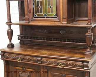  ANTIQUE Continental Walnut 3 Part Leaded Glass Court Cupboard

Auction Estimate $400-$800 – Located Inside 