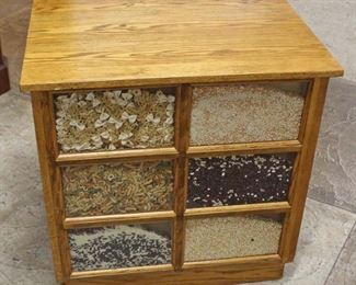  Oak 6 Drawer Panel Side Bean Store Front Display Cabinet

Auction Estimate $200-$400 – Located Inside 