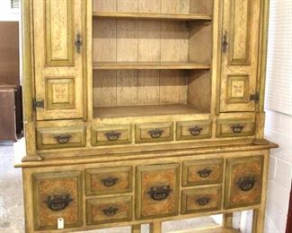  Paint Decorate 2 Piece Buffet with Hutch Top

Auction Estimate $300-$600 – Located Inside 