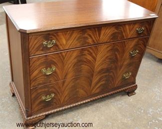  Burl Mahogany Bracket Foot 3 Drawer Low Chest

Auction Estimate $100-$300 – Located Inside 