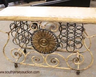  NEW Contemporary Iron and Stone Decorator Wine Bar – Very Cool

Auction Estimate $300-$600 – Located Inside 