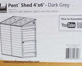  NEW Lean-To “Pent Shed” Dark Grey Palram Sky Light Model #HG9600T

Approximately 4’x6x

Auction Estimate $300-$600 – Located Field 