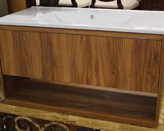  NEW 36” Marble Top Mid Century Modern Design Floating Bathroom Vanity with One Drawer and Hardware

Auction Estimate $200-$400 – Located Inside

  