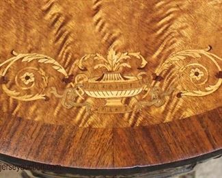 French Painted Frame and Carved Highly Inlaid Banded Rosewood Top Parlor Table

Auction Estimate $200-$400 – Located Inside 