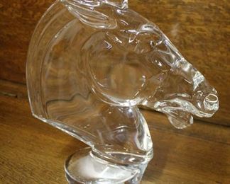  Marked “Serves” France Crystal Horse Head

Auction Estimate $200-$500 – Located Glassware 
