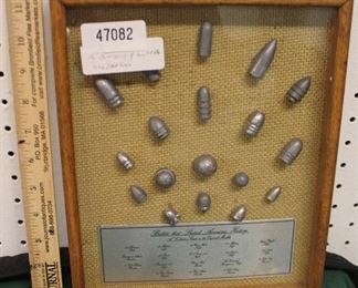  Framed Bullets that Shaped American History

A Collection Cast in the Original Moulds

Auction Estimate $50-$100 – Located Glassware 