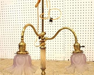  Brass and Onyx 2 Shade Table Light Fixture

Auction Estimate $50-$100 – Located Inside 
