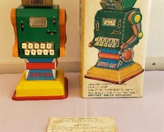 1960's Battery Operated Answer Game Machine With Original Box