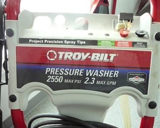 detail on Troy Built Pressure Washer