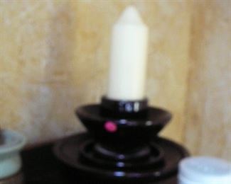 candle and stand