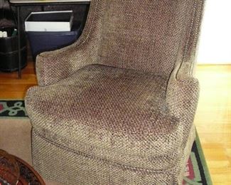 Nice Century Occasional Chair with Nail Head Trim