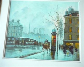 Original Oil titled "Paris"