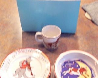 Tiffany "Hey diddle diddle" baby serving set