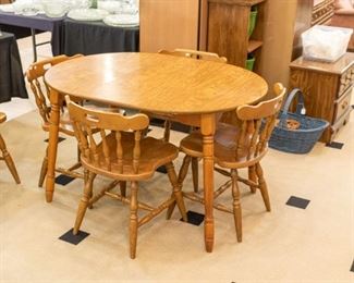 Maple table/6 chairs
