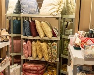 Linens, pillows, etc.