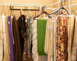 Tablecloths, curtains, etc.