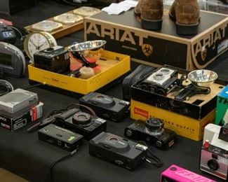 Vintage cameras, etc.
