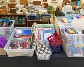 Photo copy paper, notebooks, binders, etc.