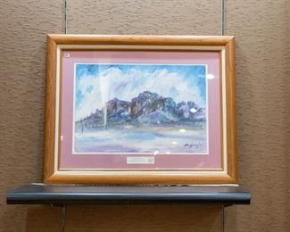 Superstition Mountains by Degrazia