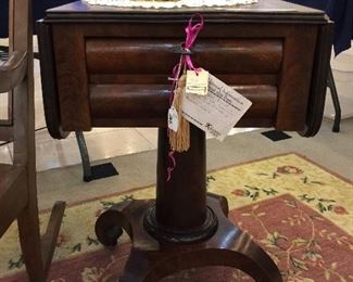Empire Stand 1830's made of Flame / Crotch Cut Mahogany - really beautiful!