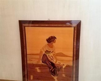 Wood inlay art