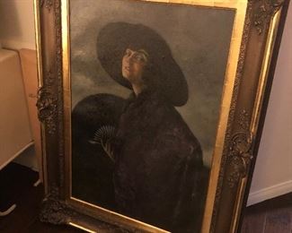 Large Hungarian painting Ferenc Semjen $3000 in Carlsbad - may be difficult to see