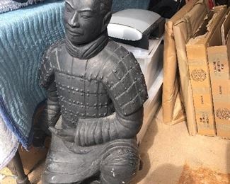 Very large Chinese tomb warrior $200