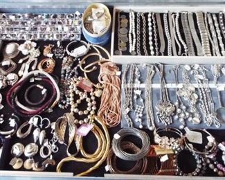 LOTS OF STERLING JEWELRY!!  NO GOLD!!