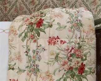 Matching Brunschwig and Fils Floral Bedskirt, Duvet and Drapes