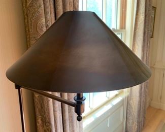 Copper Shade Swing Arm Floor Lamp