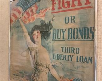 WWI Liberty Bonds Lithogaph
