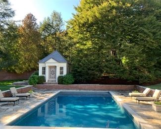 Brown Jordan Adjustable Chaise with Wheels, Set of SIX