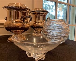 Steuben Footed Crystal Bowl