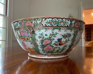 Rose Medallion Chinese Export Bowl
