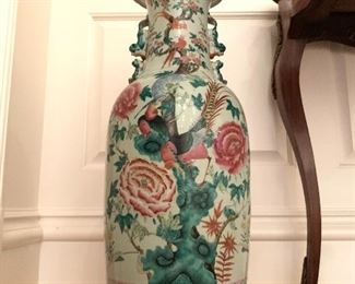 Chinese Export Floor Vase, PAIR