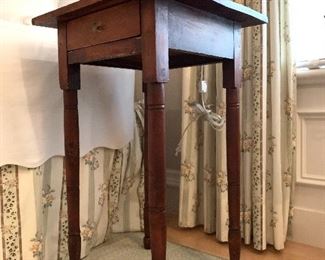 Antique Stand with Hand Turned Legs
