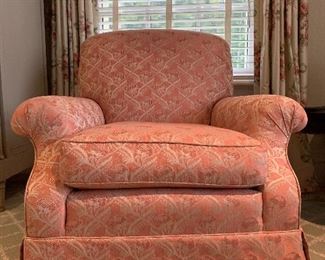 Upholstered Armchairs, PAIR