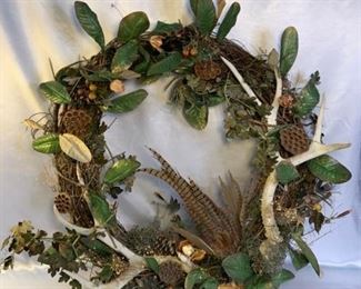 Fall hunter's wreath