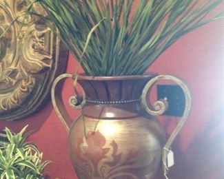 Attractive urn and greenery